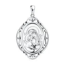 Иконка из серебра без камней
