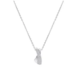 Colier din argint cu Cubic Zirconia Incolor