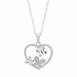 Colier din argint  cu pietre Cubic Zirconia Incolor