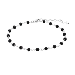 Brățară din argint  cu pietre Cristal Negru
