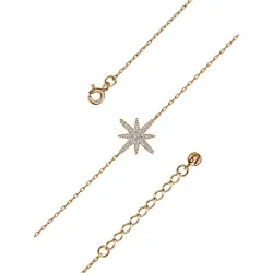 Brățară din aur roșu cu Cubic Zirconia Incolor