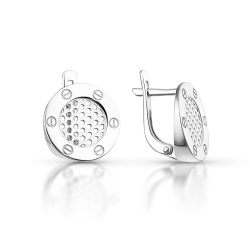 Серьги из серебра без камней