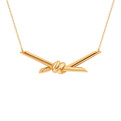 Colier din aur roșu fără pietre