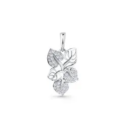Pandantiv din aur alb cu Cubic Zirconia Incolor