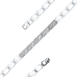 Brățară din aur alb cu pietre Diamant