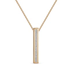 Колье из красного золота с камнями Бриллиант