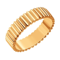 Кольцо из красного золота без камней