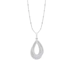 Colier din argint cu Cubic Zirconia Incolor
