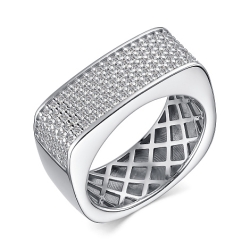 Inel din argint  cu pietre Cubic Zirconia Incolor