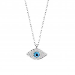 Colier din argint  cu pietre Cubic Zirconia Incolor, Emailare