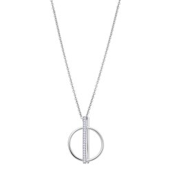 Colier din argint  cu pietre Cubic Zirconia Incolor