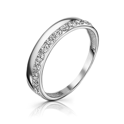 Inel din argint  cu pietre Cubic Zirconia Incolor