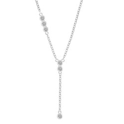 Colier din argint  cu pietre Cubic Zirconia Incolor