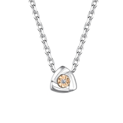 Колье из серебра с камнями Бриллиант