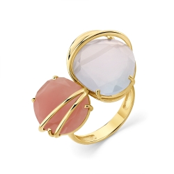 Inel din aur galben cu pietre ,