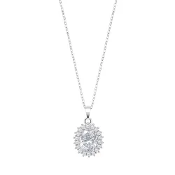 Colier din argint cu Cubic Zirconia Incolor
