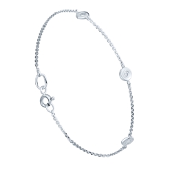 Brățară din aur alb cu pietre Diamant