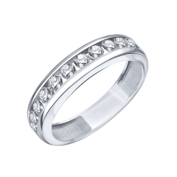 Inel din aur alb cu pietre Diamant