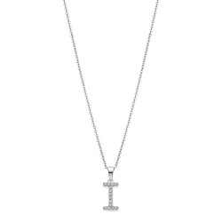 Colier din argint  cu pietre Cubic Zirconia Incolor