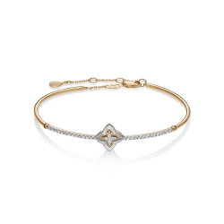 Brățară din aur roșu cu pietre Diamant