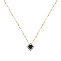 Colier din aur roșu cu Diamant, Safir