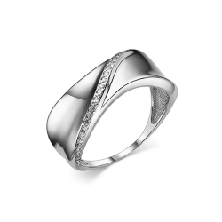 Inel din argint  cu pietre Cubic Zirconia Incolor