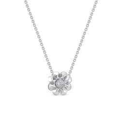 Colier din aur alb cu pietre Diamant