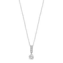 Colier din argint cu Cubic Zirconia Incolor