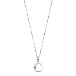 Colier din argint  cu pietre Cubic Zirconia Incolor