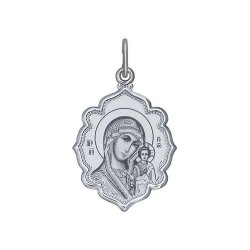 Иконка из серебра без камней