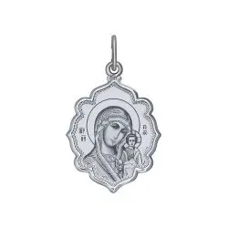 Иконка из серебра без камней