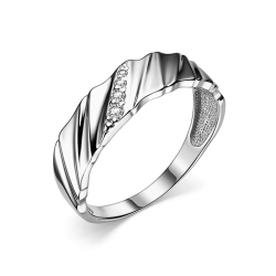 Inel din argint  cu pietre Cubic Zirconia Incolor