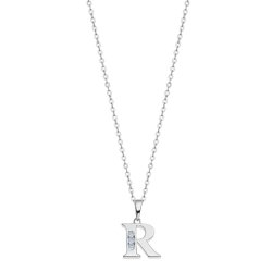 Colier din argint  cu pietre Cubic Zirconia Incolor