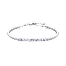 Brățară din aur alb cu Cubic Zirconia Incolor
