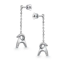 Cercei Pusete din argint cu Cubic Zirconia Incolor