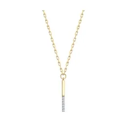 Colier din aur roșu cu Cubic Zirconia Incolor