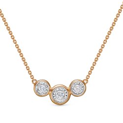 Колье из красного золота с камнями Бриллиант