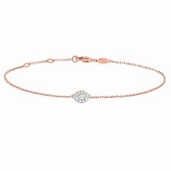 Brățară din aur roz cu pietre Diamant