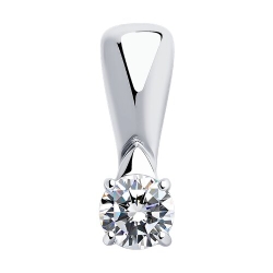 Pandantiv din argint  cu pietre Cubic Zirconia Incolor