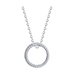 Colier din argint  cu pietre Cubic Zirconia Incolor