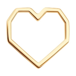 Подвеска из красного золота без камней