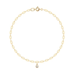 Brățară din aur roșu cu pietre Cubic Zirconia Incolor