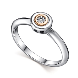 Inel din argint  cu pietre Diamant