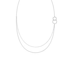 Колье из серебра без камней
