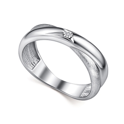 Inel din argint  cu pietre Diamant