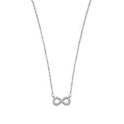 Colier din argint  cu pietre Cubic Zirconia Incolor