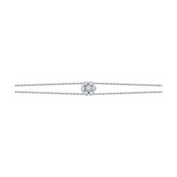 Браслет из белого золота с камнями Бриллиант