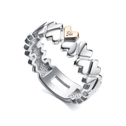 Кольцо из серебра с камнями Бриллиант