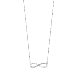 Colier din argint  cu pietre Cubic Zirconia Incolor