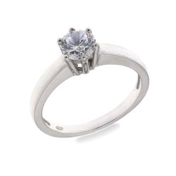 Inel din argint  cu pietre Cubic Zirconia Incolor